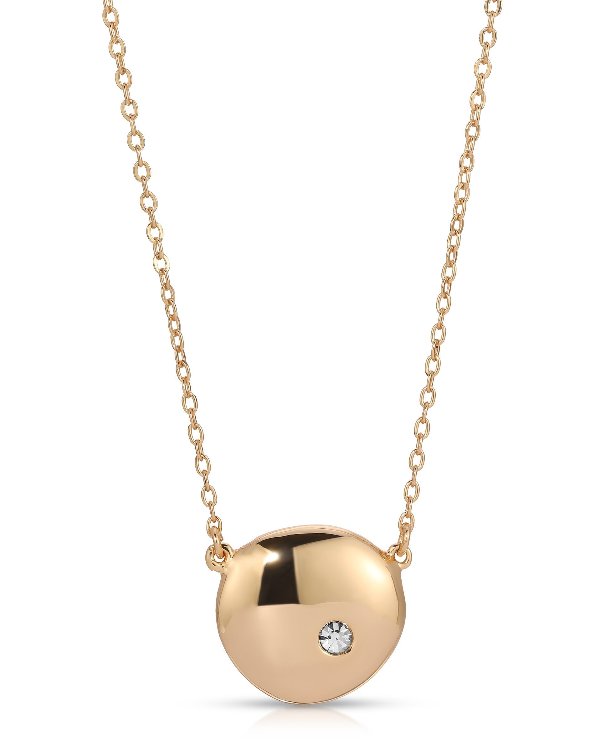 Polished Pebble Pendant Necklace