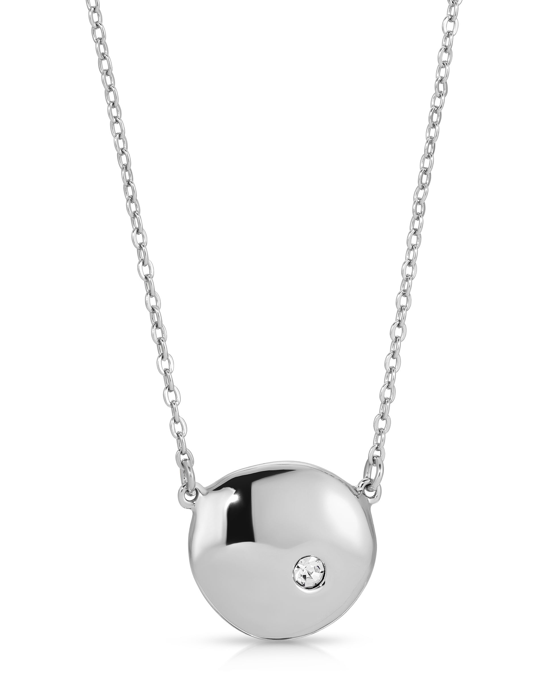 Polished Pebble Pendant Necklace