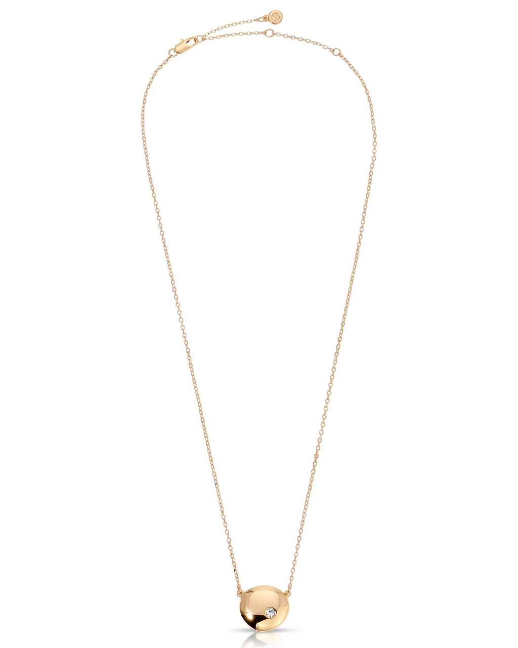 Polished Pebble Pendant Necklace