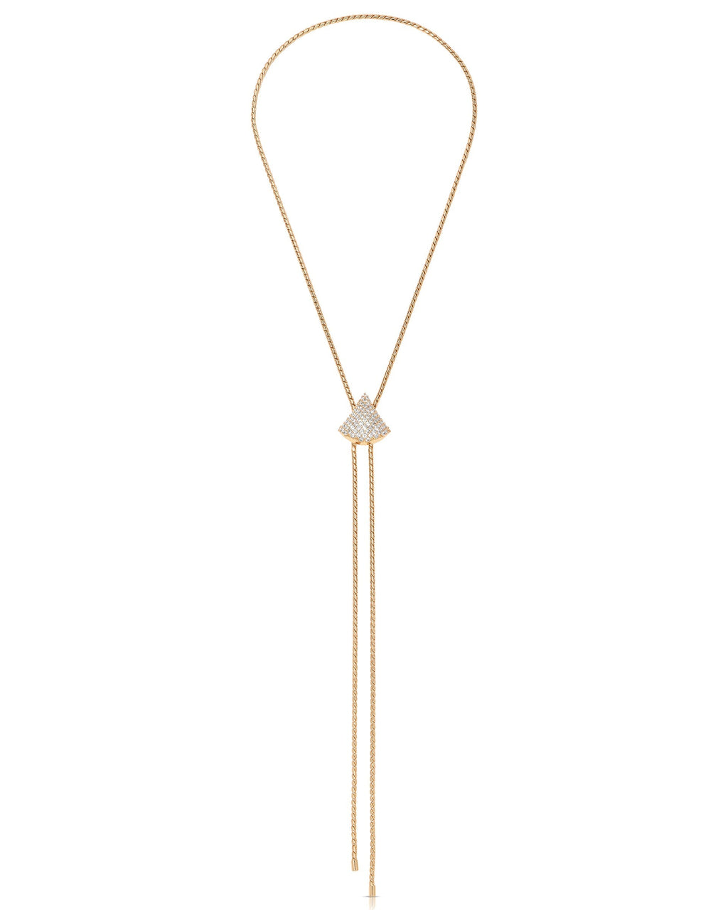 Pavé Shine Bolo Necklace