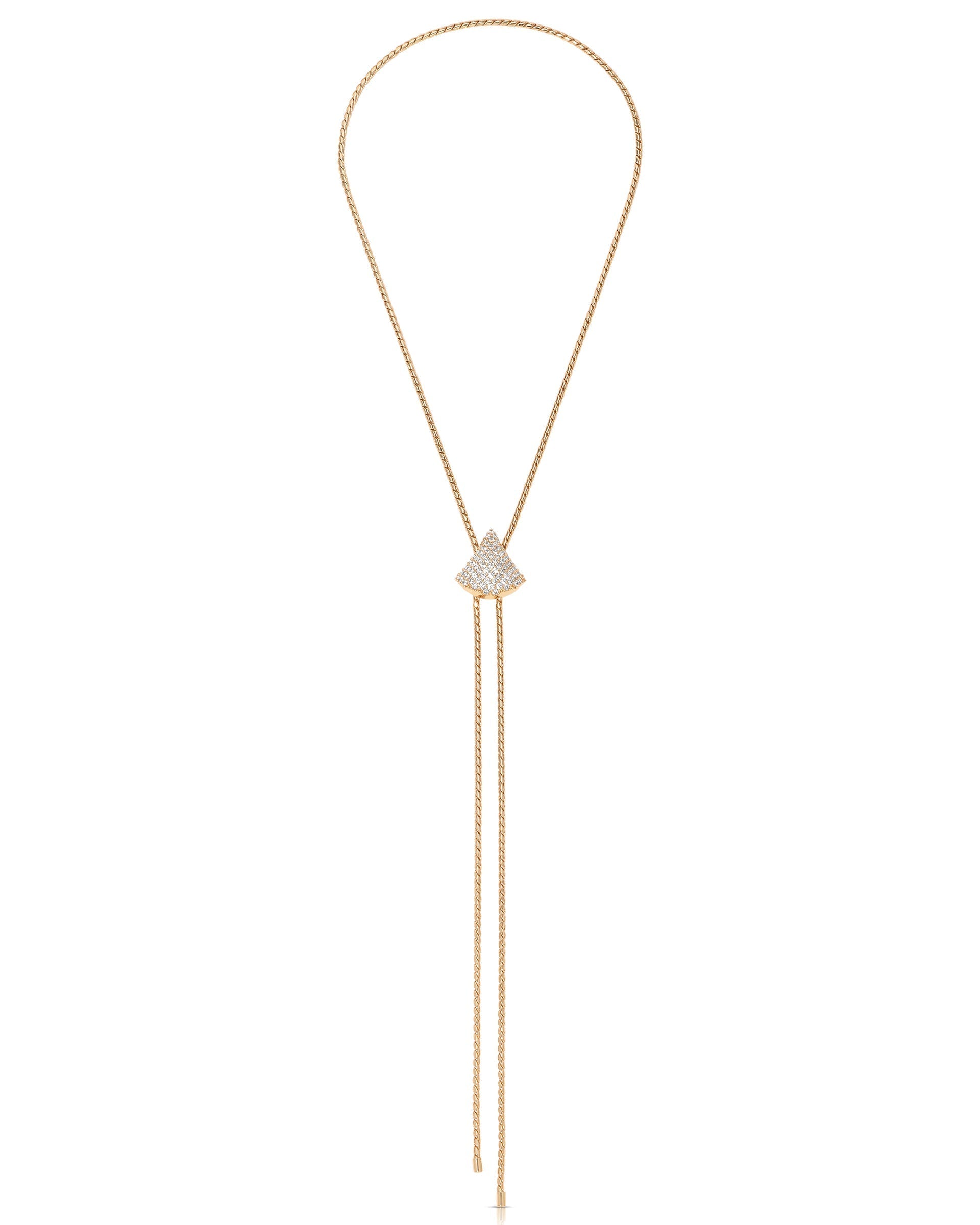 Pavé Shine Bolo Necklace