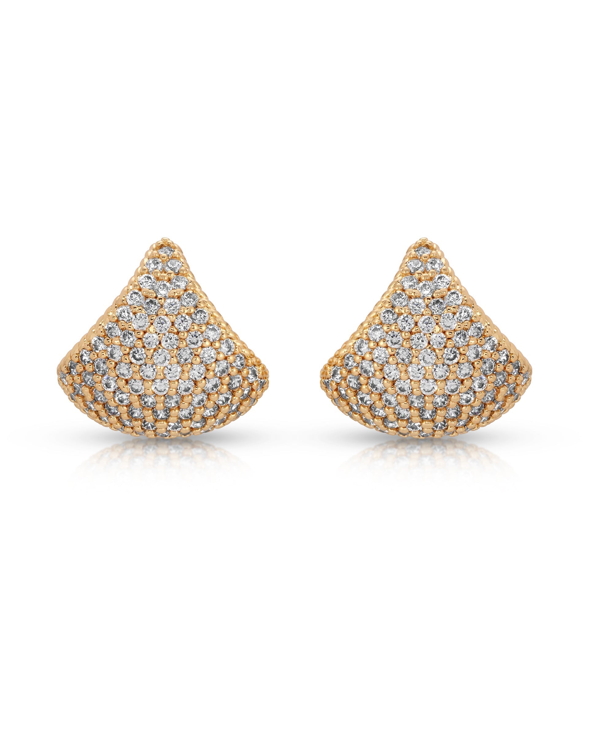 Pavé Encrusted Huggie Hoops