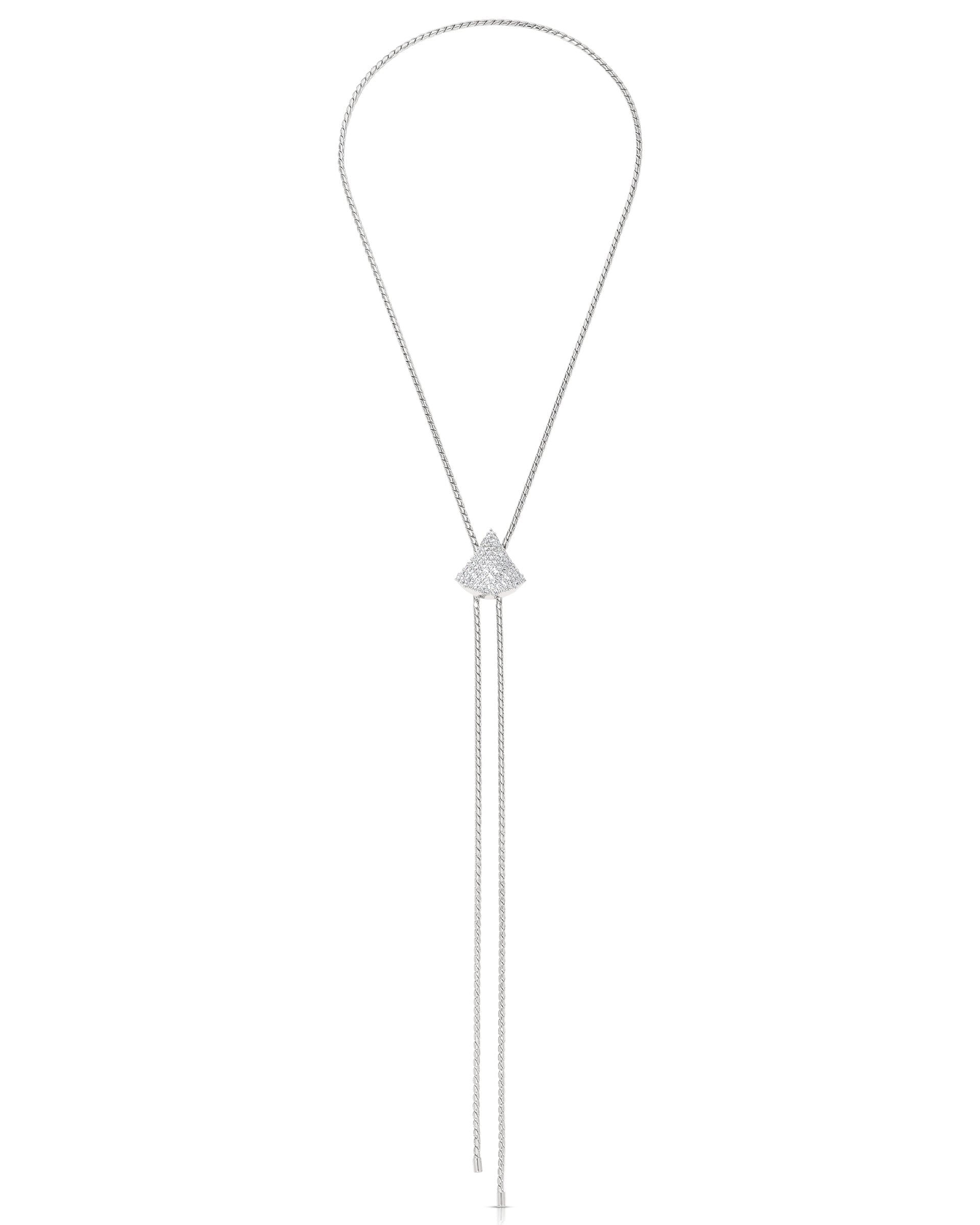 Pavé Shine Bolo Necklace