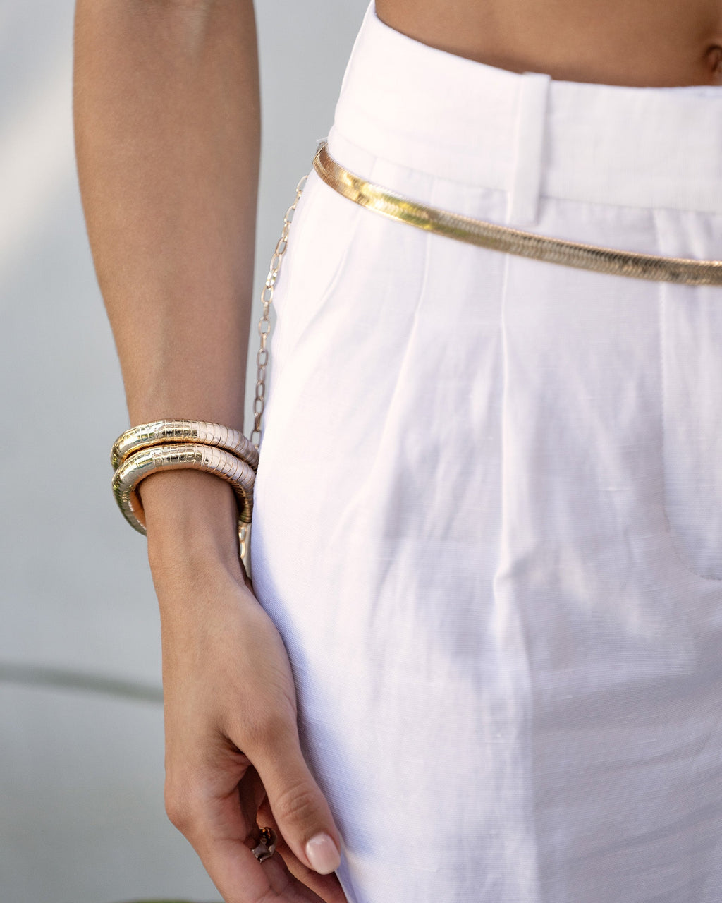 Liquid Gold Stretch Bracelet Set