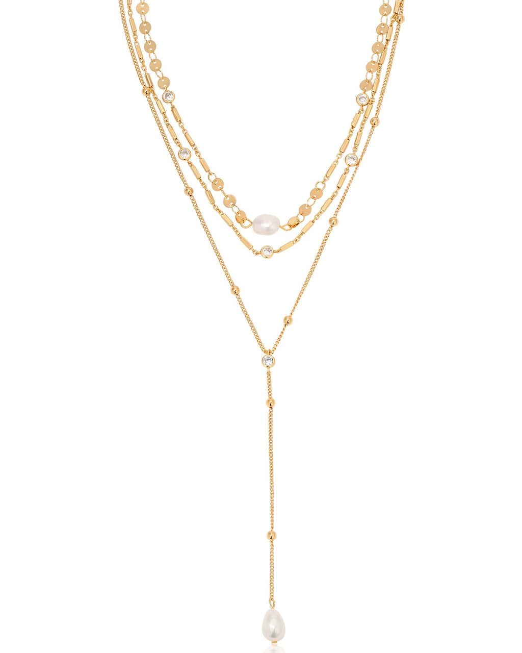 Forever Falling Pearl Lariat