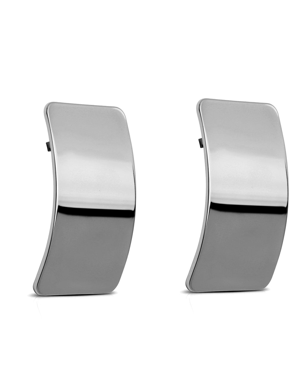 Rectangle Metal Stud Earrings