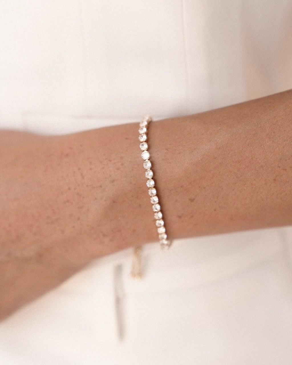 Adjustable Dainty Crystal Bracelet