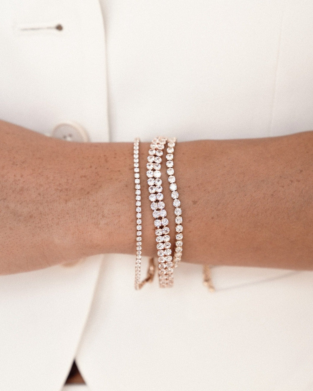 Adjustable Dainty Crystal Bracelet