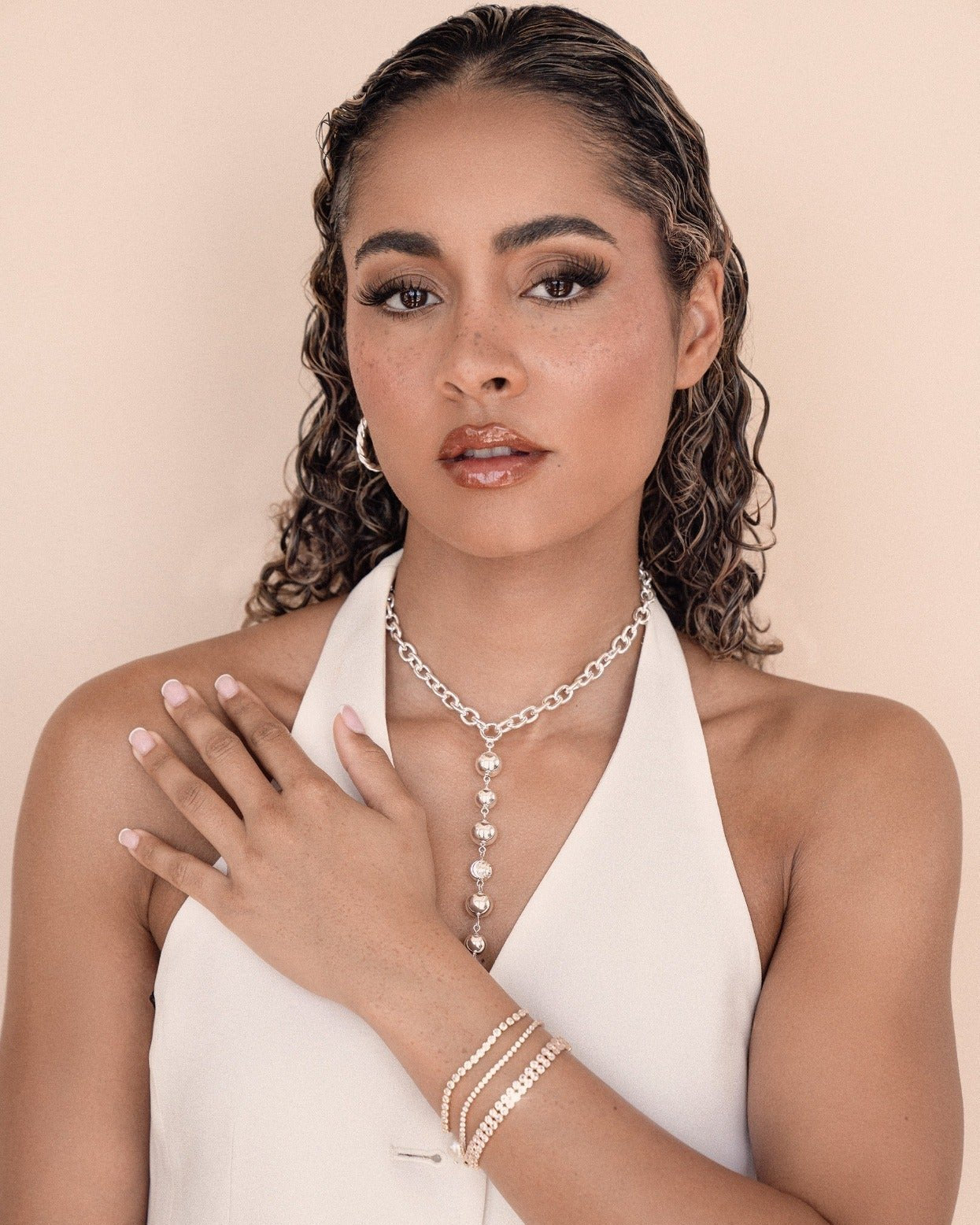 Adjustable Dainty Crystal Bracelet