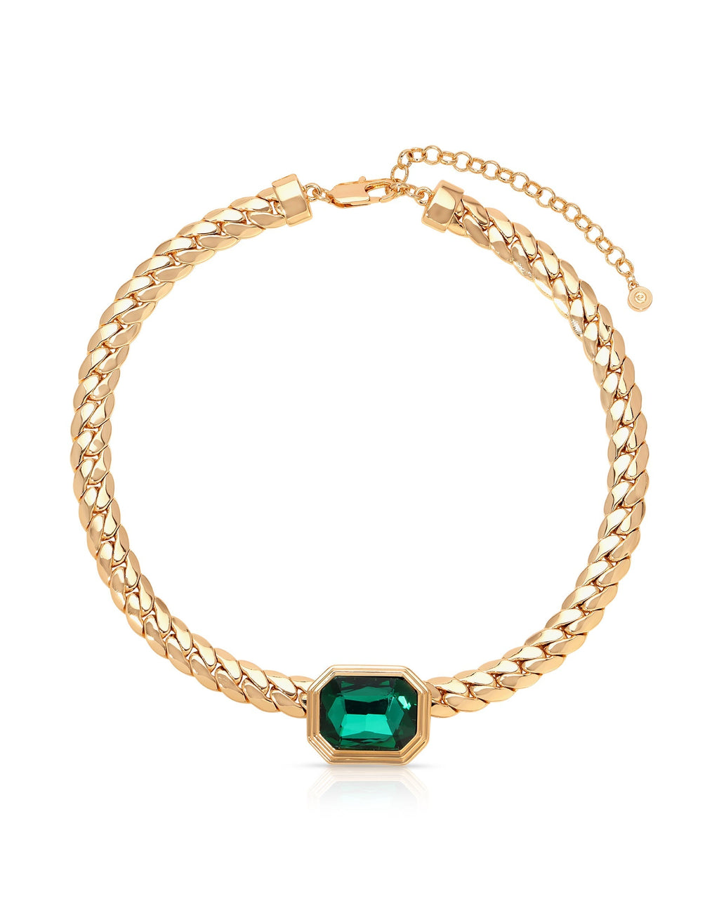 Emerald Deco Necklace