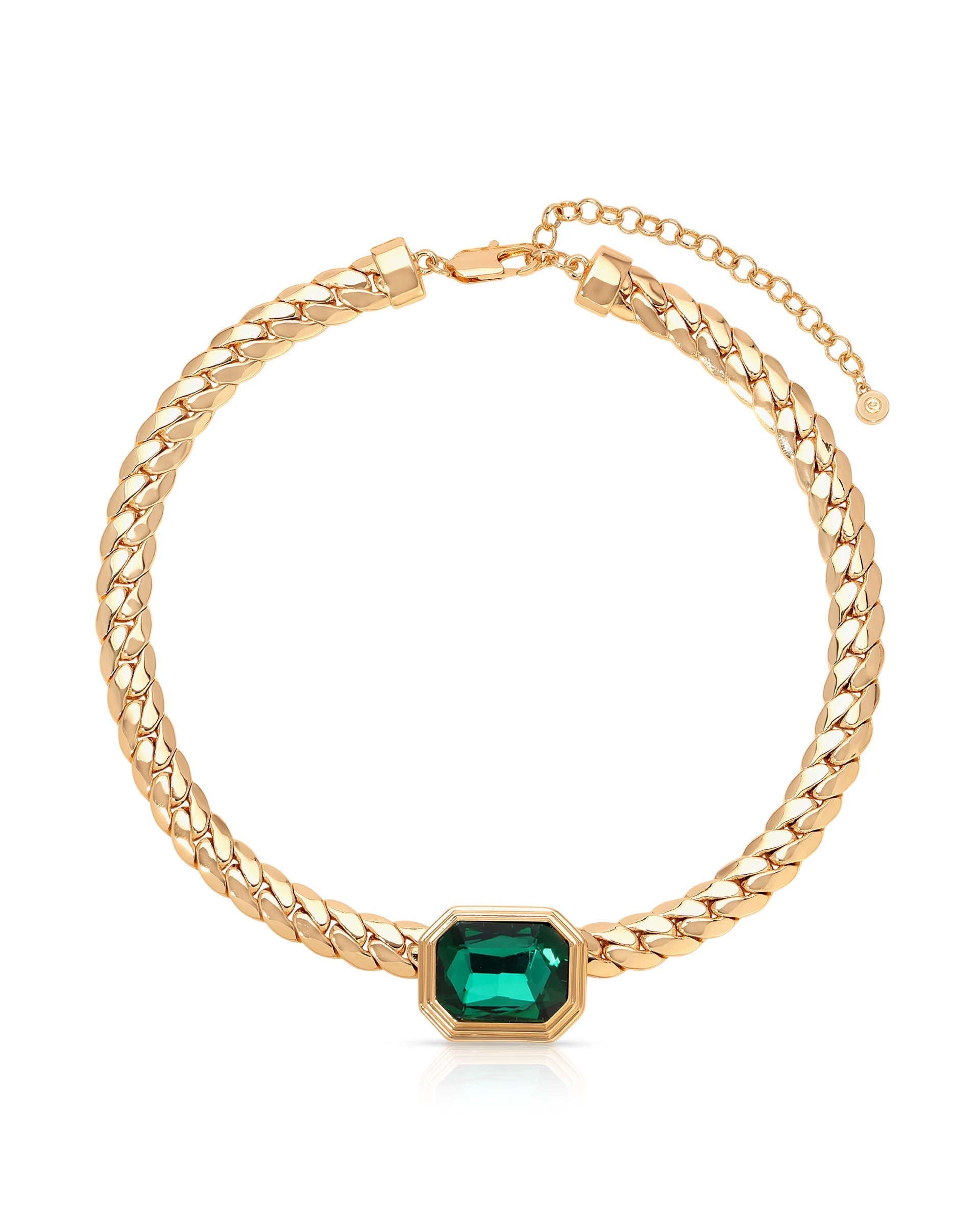 Emerald Deco Necklace
