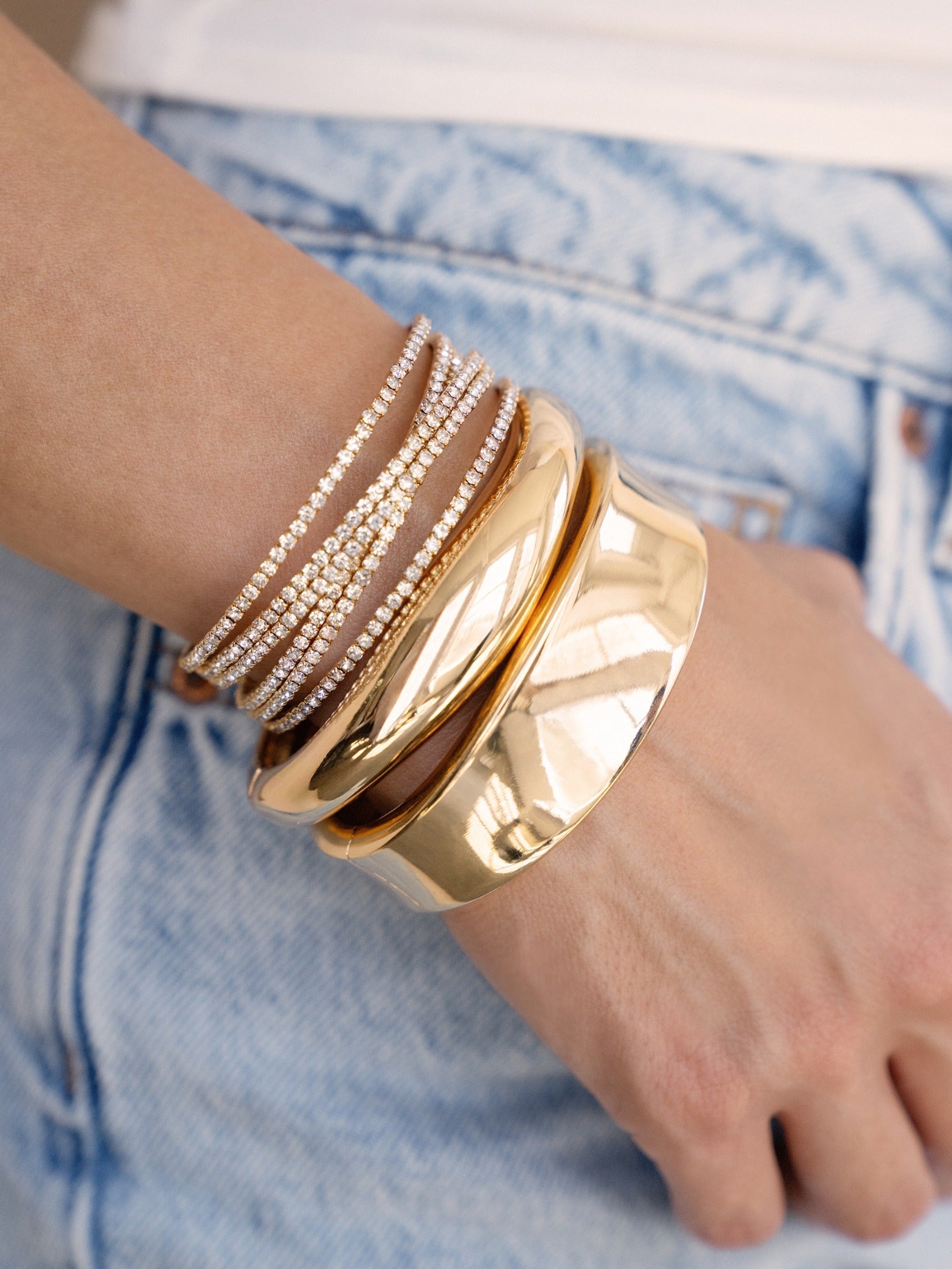Squared Shine Bangle