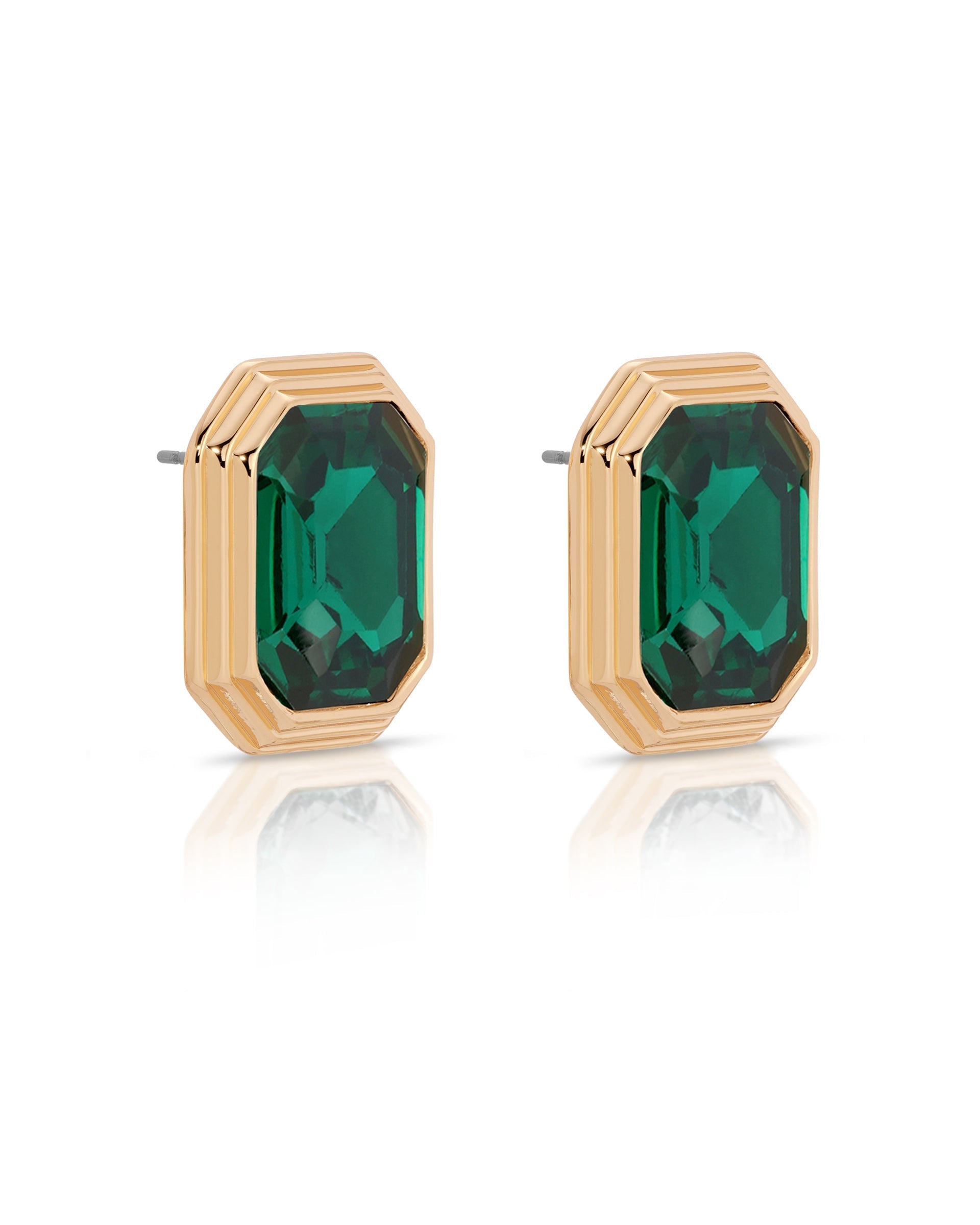 Emerald Deco Earrings