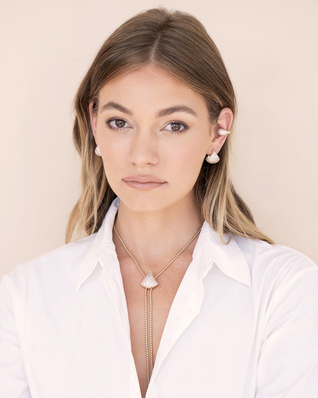 Pavé Encrusted Huggie Hoops