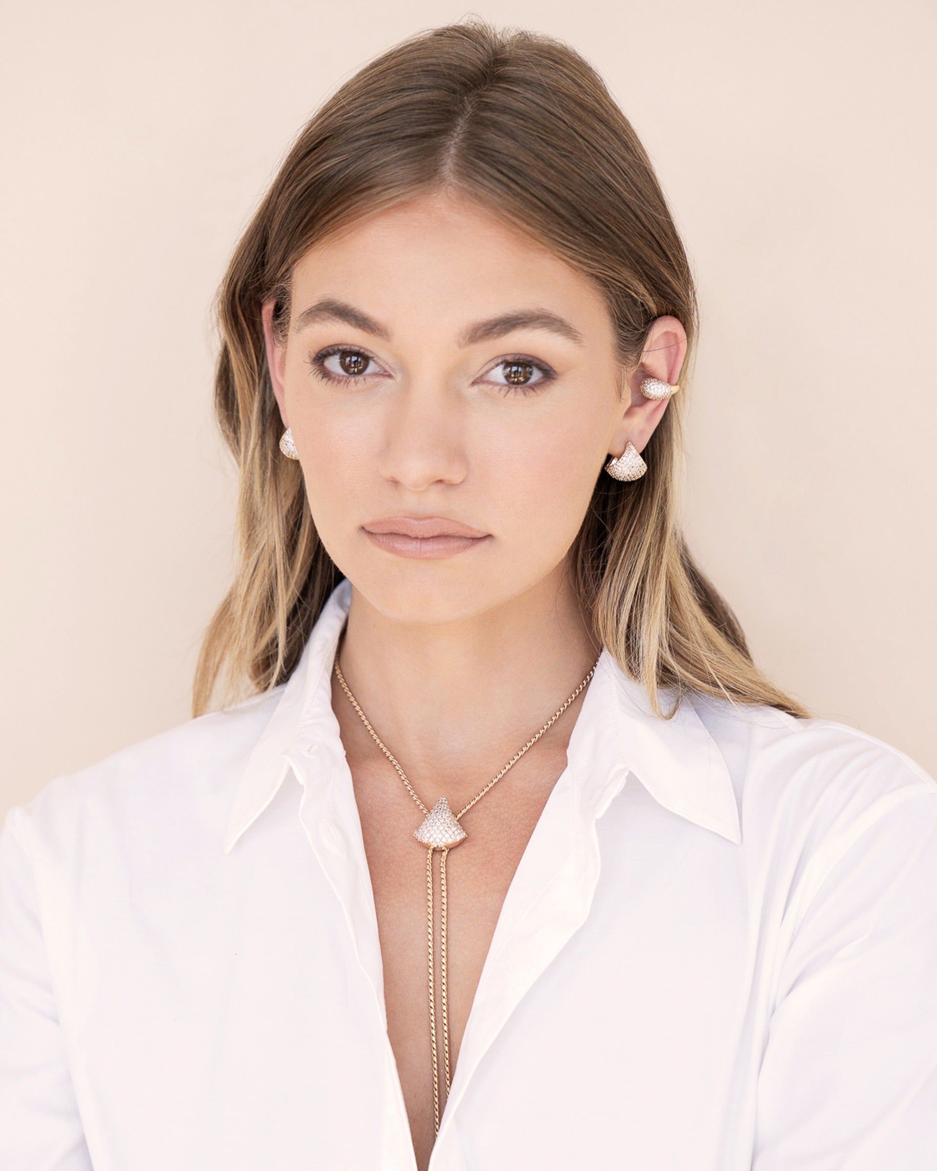 Pavé Encrusted Huggie Hoops