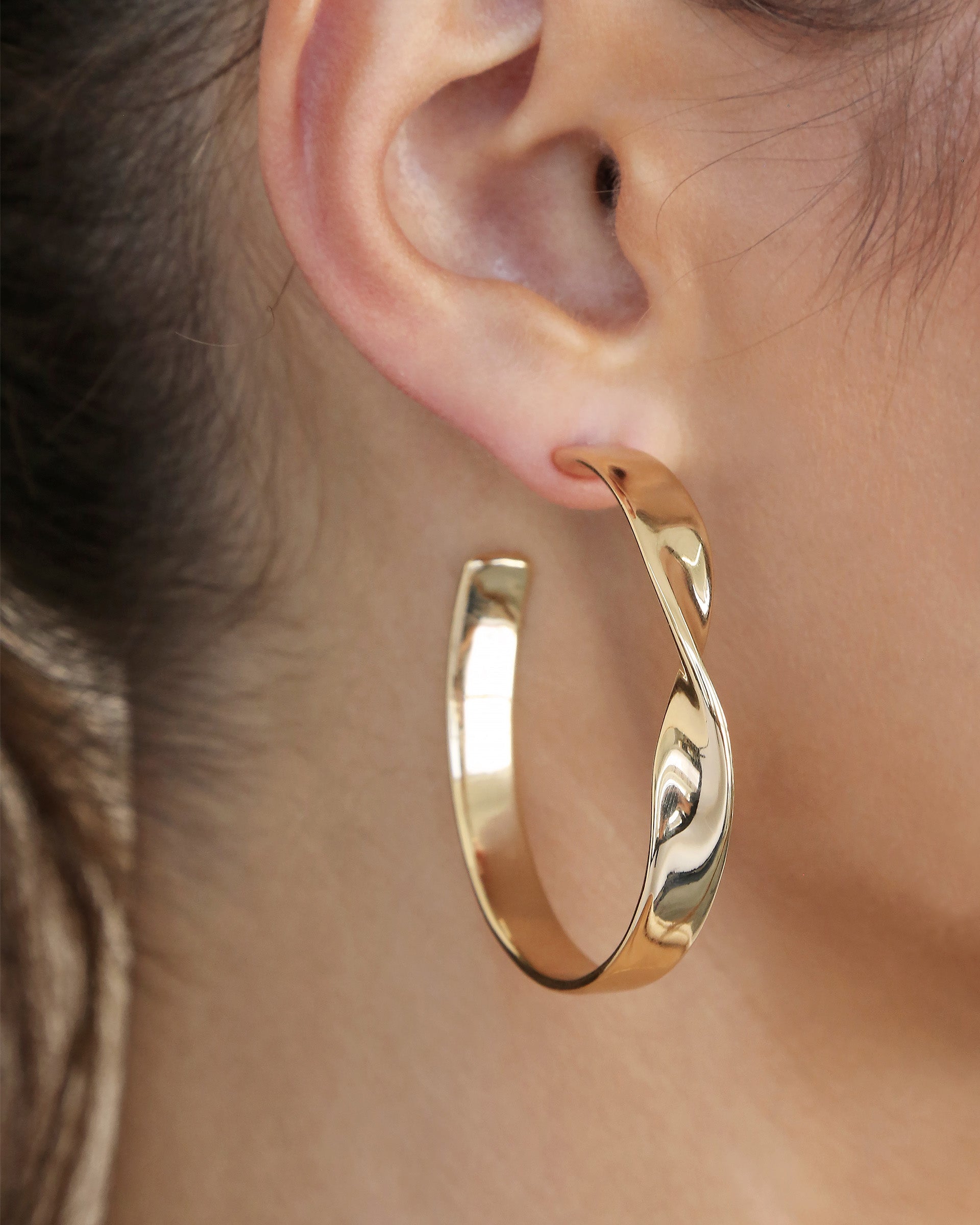 Heirloom Twist Large Hoops