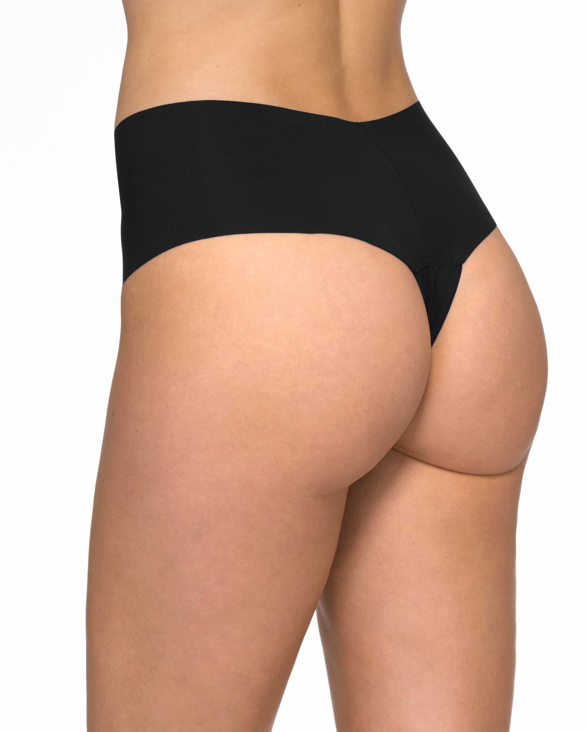 BreatheSoft® High Rise Thong Black