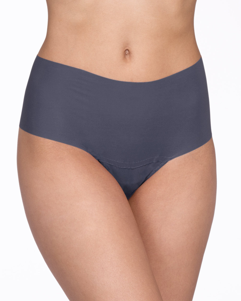 BreatheSoft® High Rise Thong Granite Grey