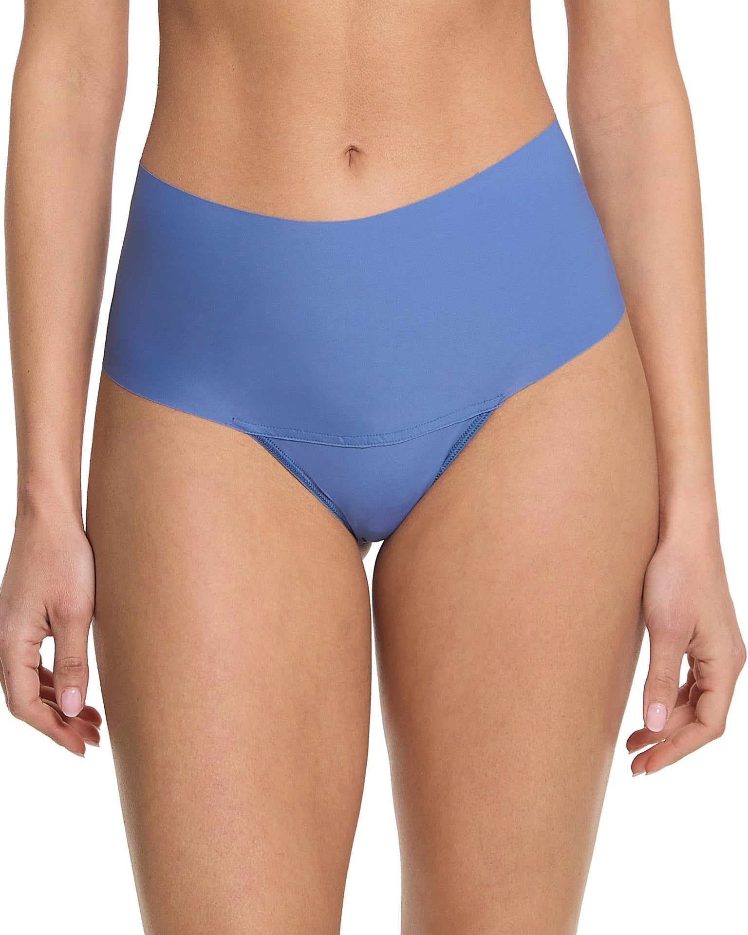 BreatheSoft® High Rise Thong Rainy Day Blue