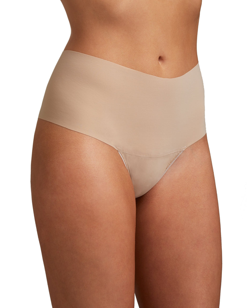 BreatheSoft® High Rise Thong Taupe