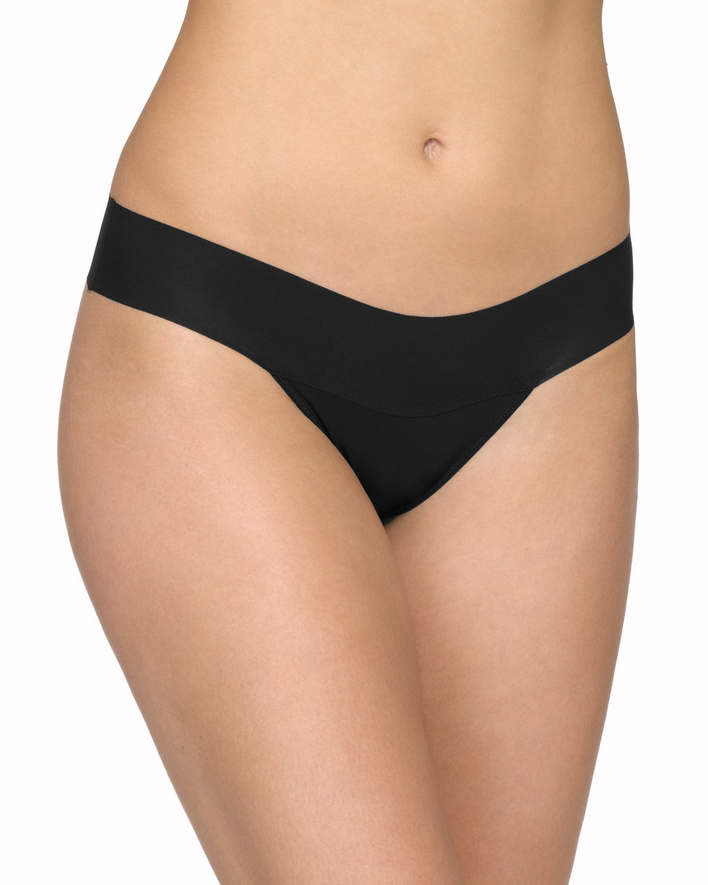 BreatheSoft® Natural Rise Thong Black