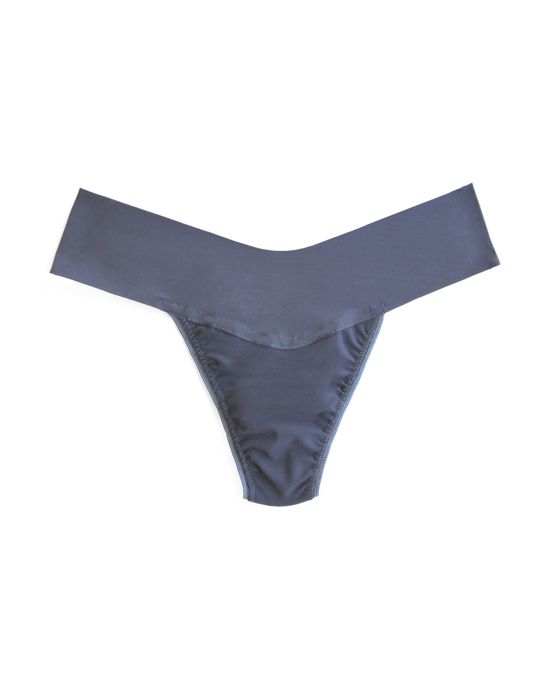 BreatheSoft® Natural Rise Thong Granite Grey