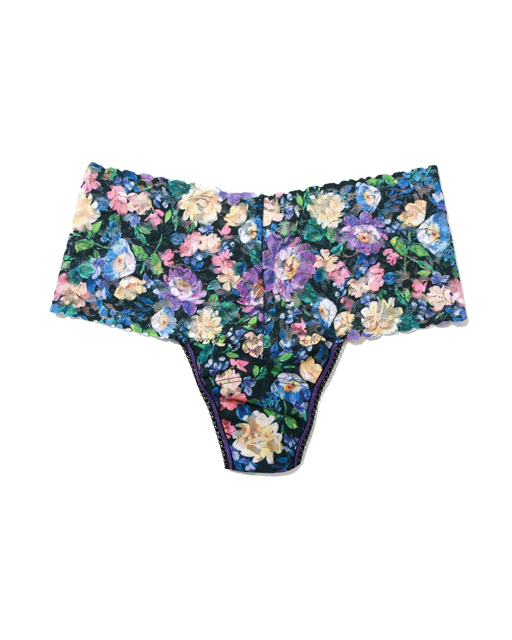 Printed Retro Lace Thong Dream Garden Sale