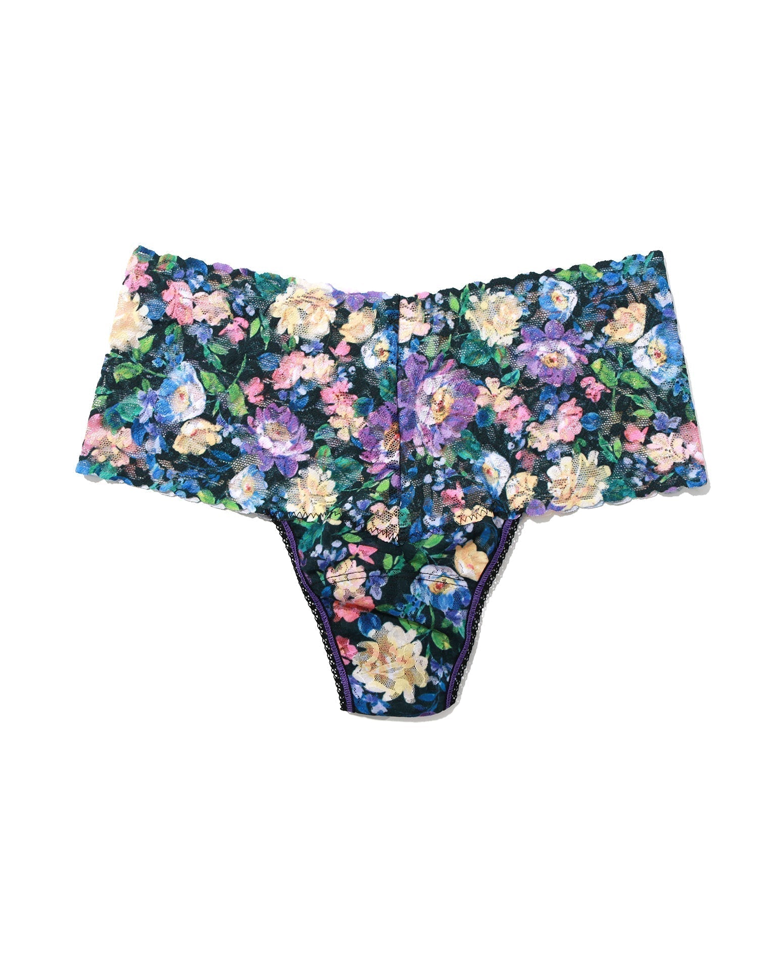Printed Retro Lace Thong Dream Garden Sale