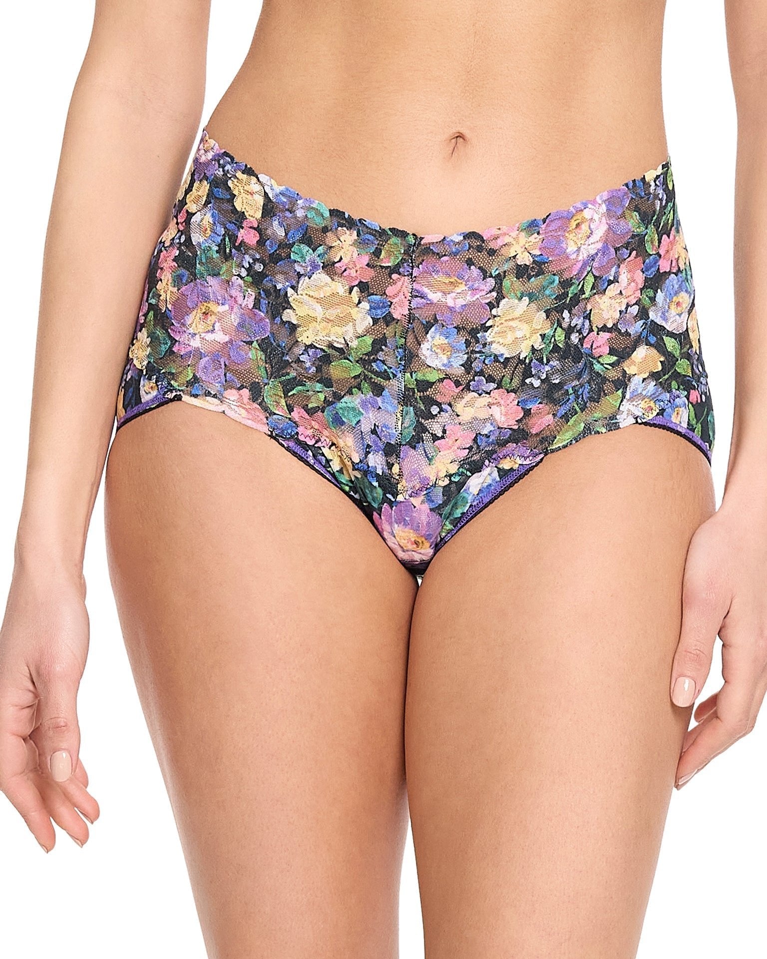 Printed Retro Lace V-Kini Dream Garden