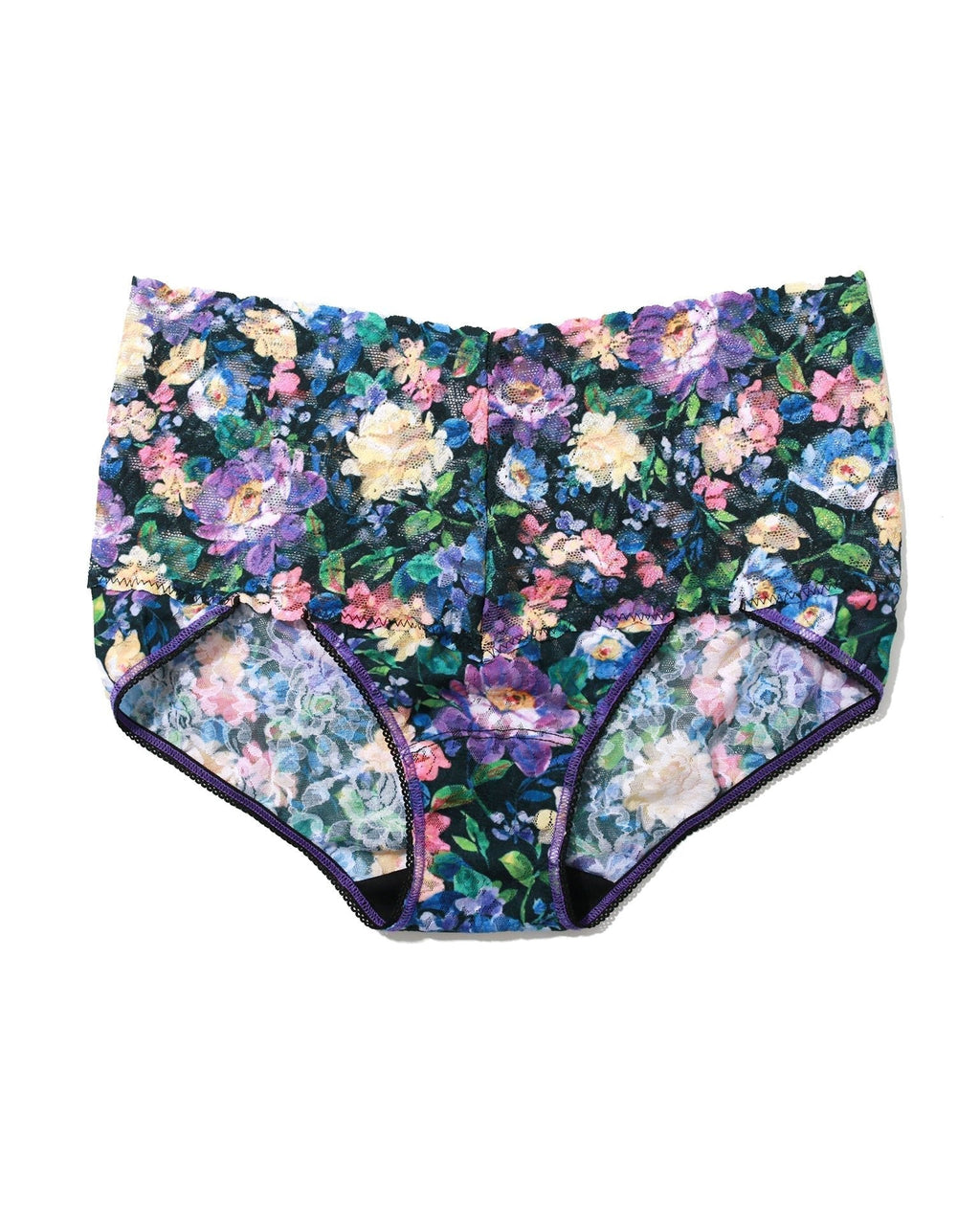 Printed Retro Lace V-Kini Dream Garden