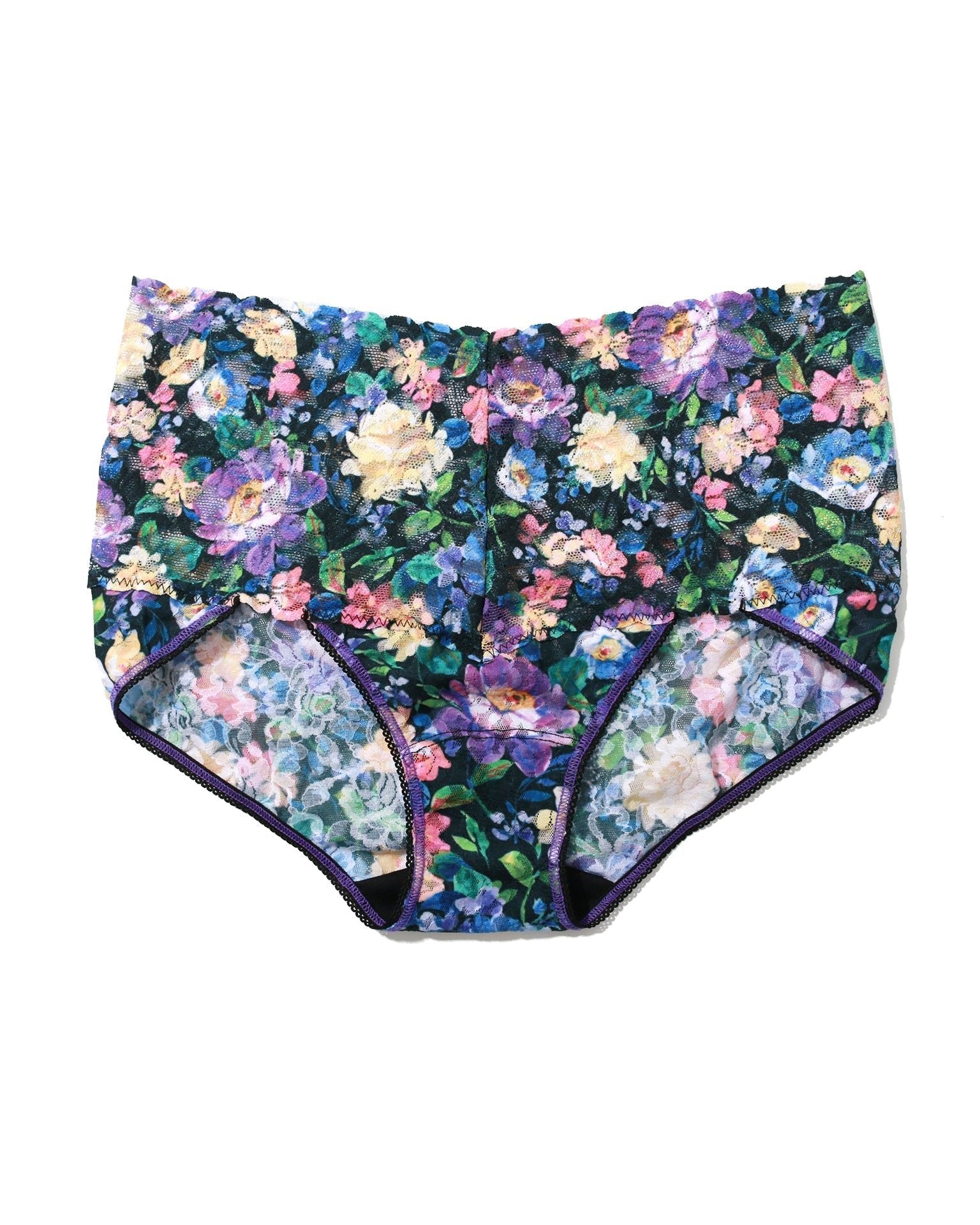 Printed Retro Lace V-Kini Dream Garden
