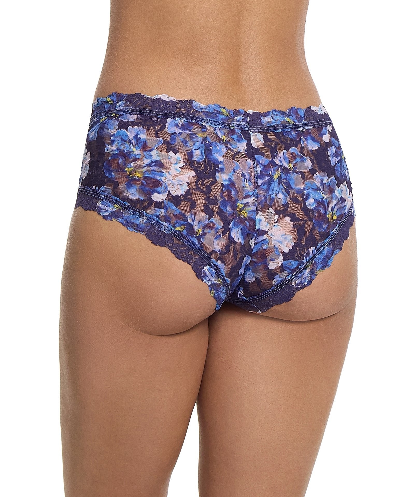 Printed Signature Lace Boyshort Nightfall Purple