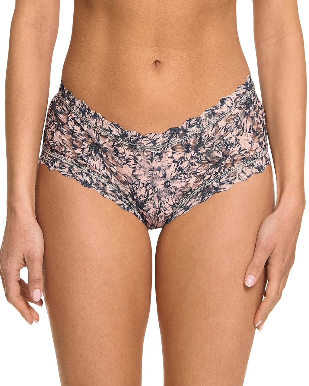 Printed Signature Lace Boyshort Outline