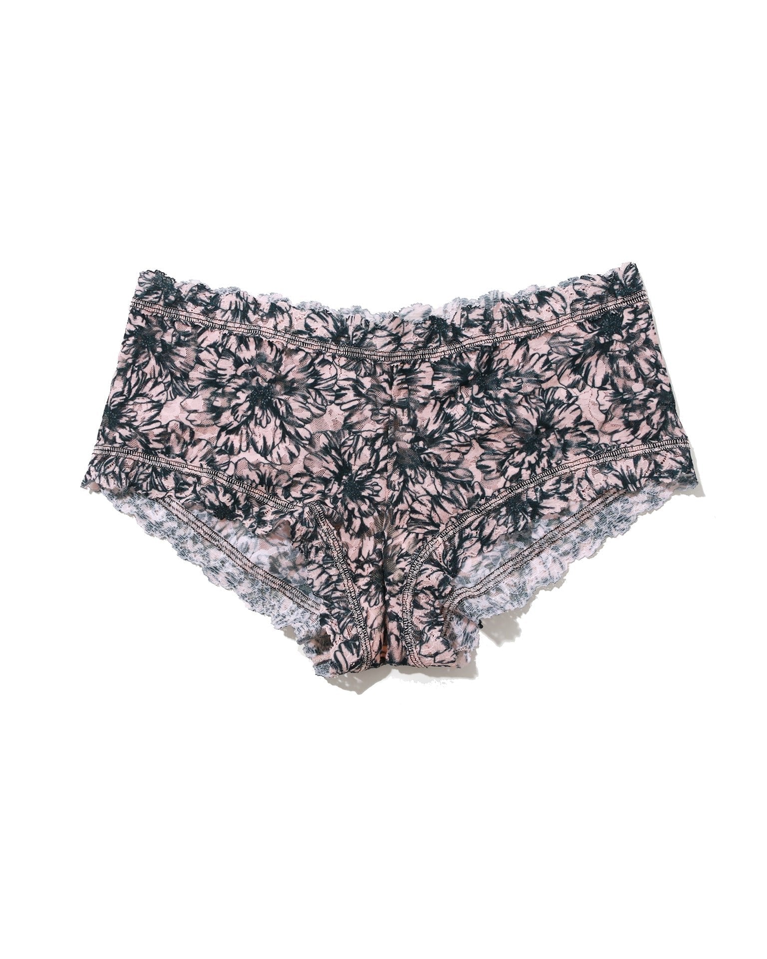 Printed Signature Lace Boyshort Outline