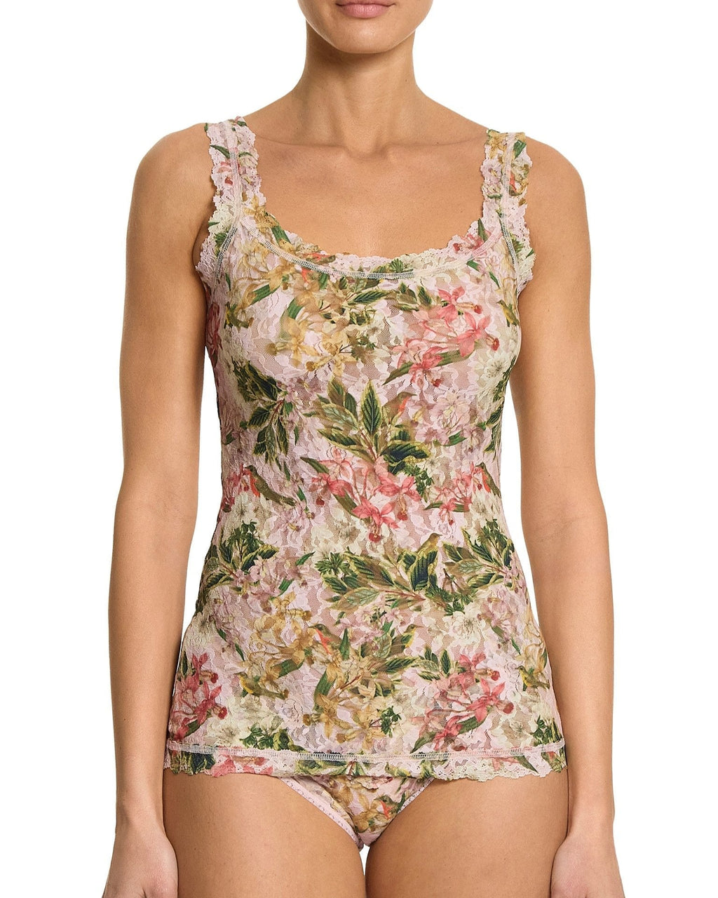 Printed Signature Lace Classic Cami French Garden