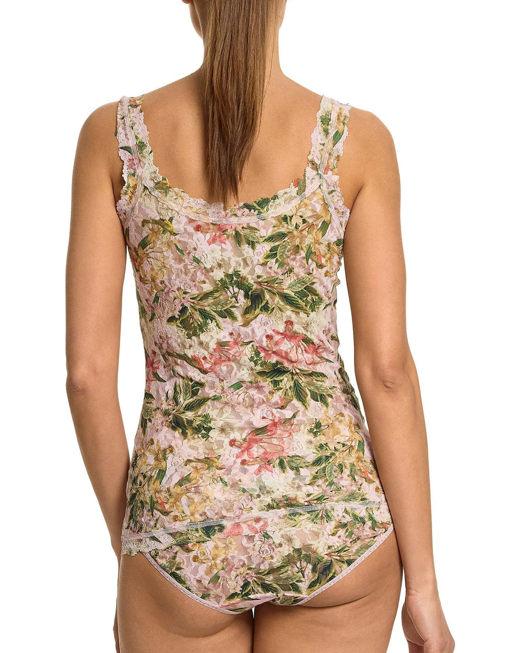 Printed Signature Lace Classic Cami French Garden