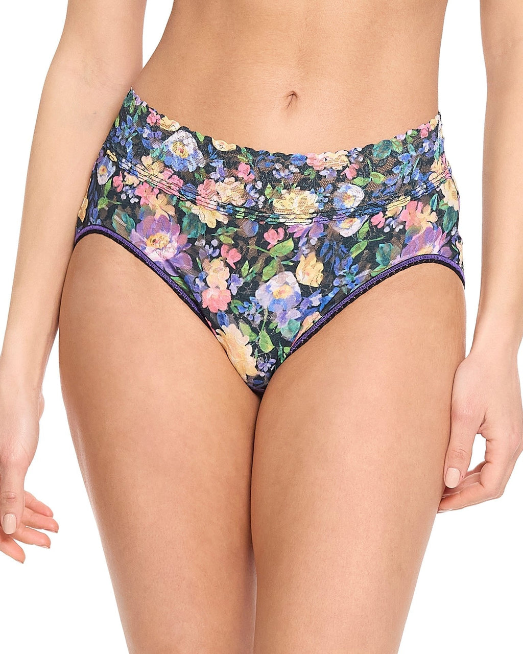 Printed Signature Lace French Brief Dream Garden