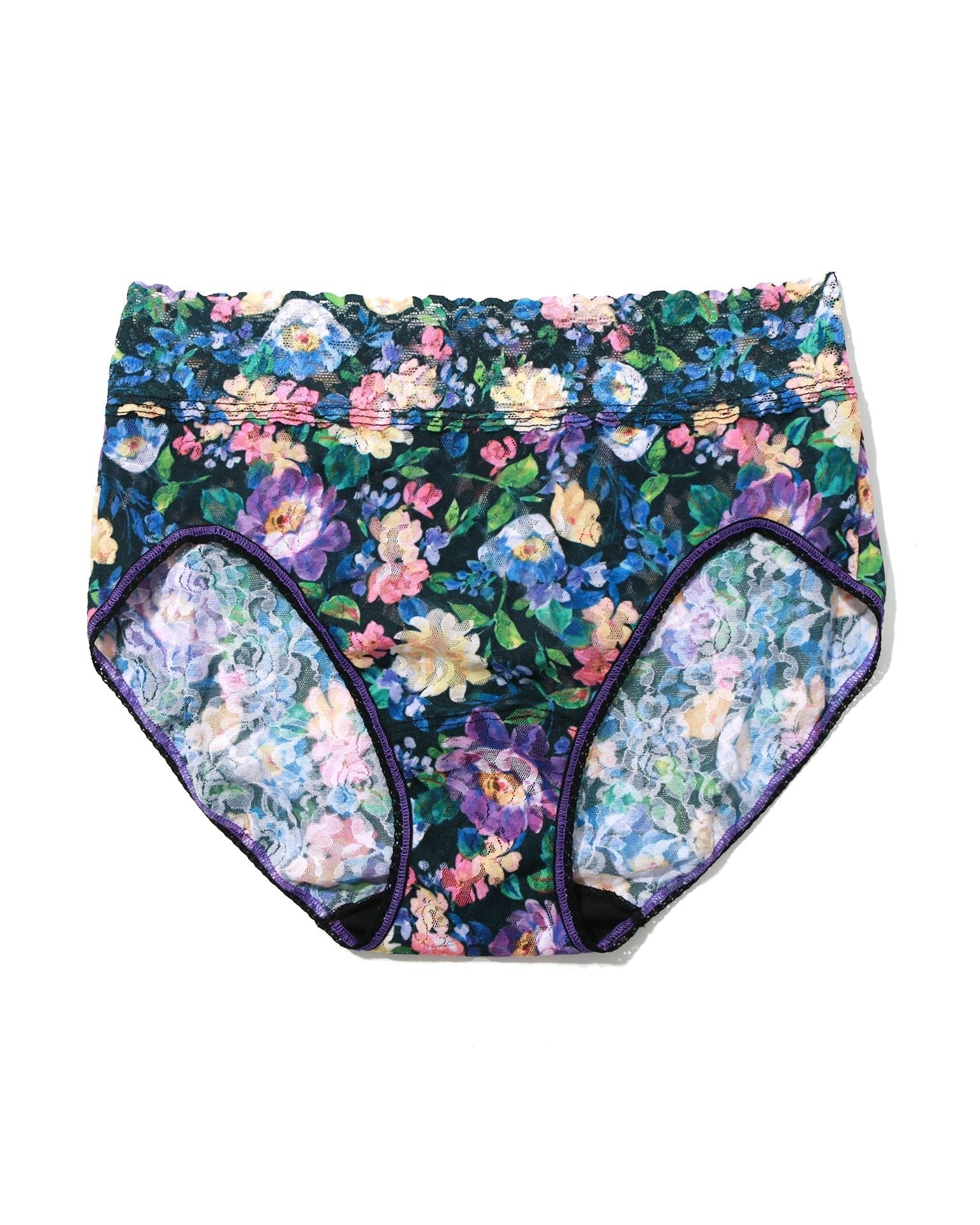 Printed Signature Lace French Brief Dream Garden