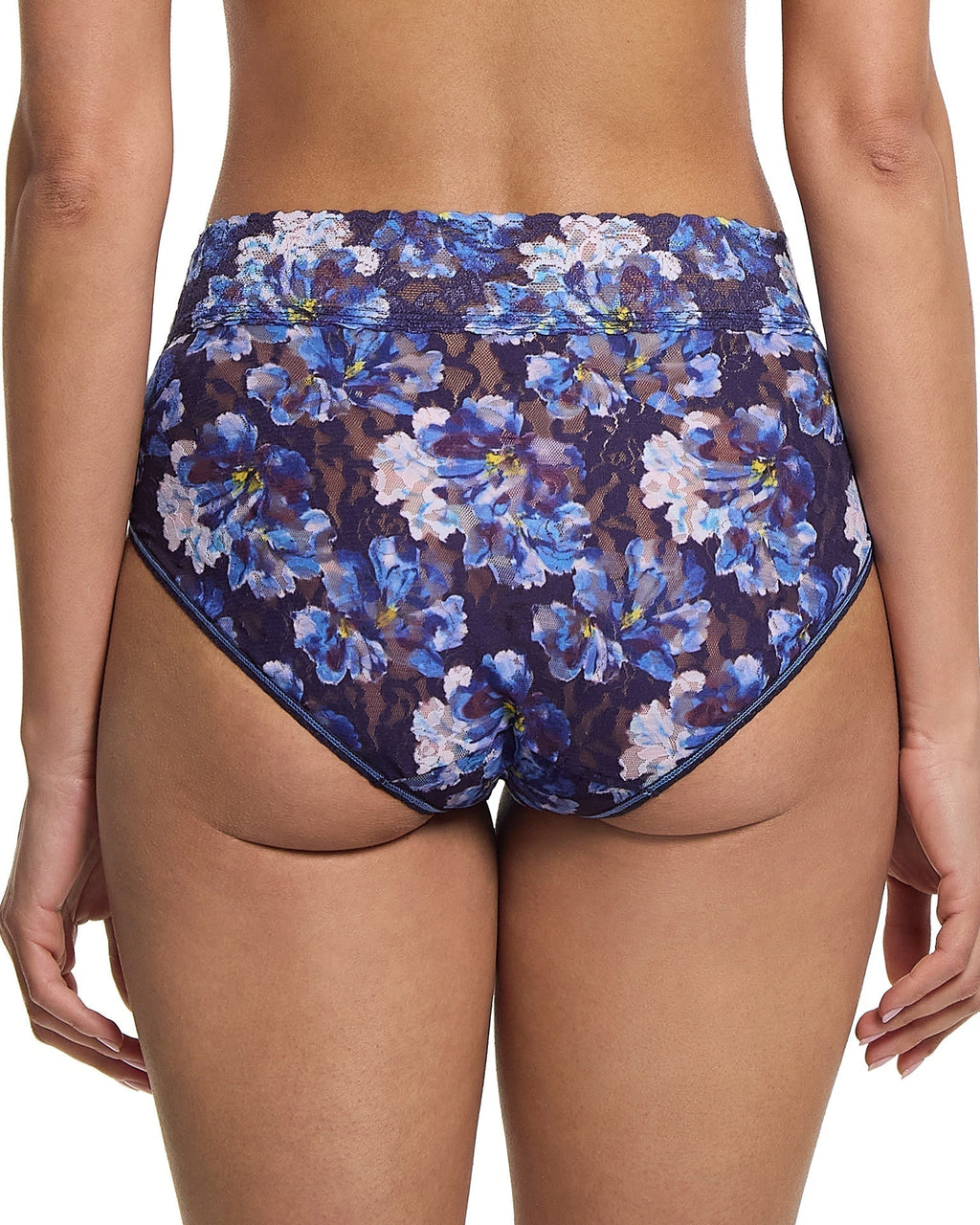 Printed Signature Lace French Brief Nightfall Purple Sale