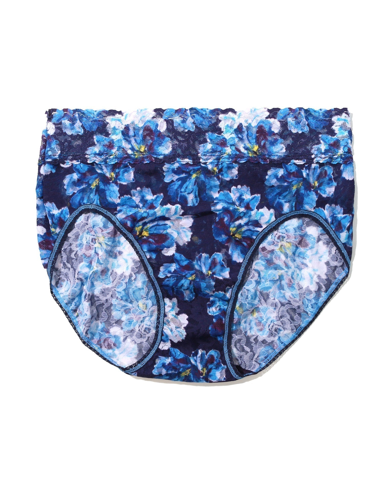 Printed Signature Lace French Brief Nightfall Purple Sale