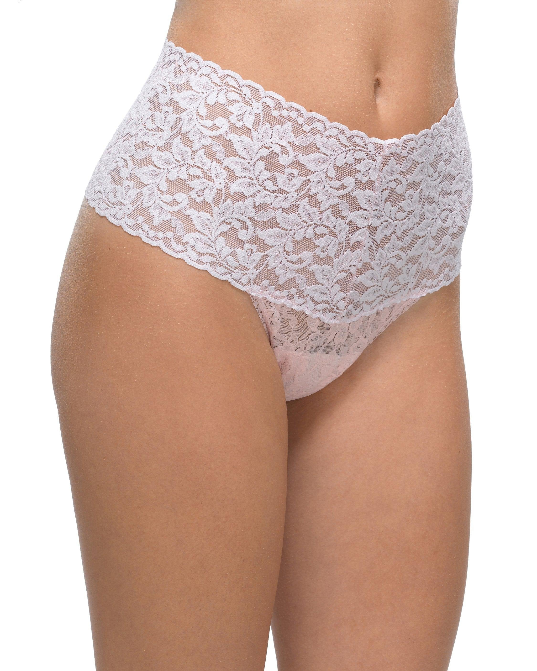 Retro Lace Thong Bliss Pink
