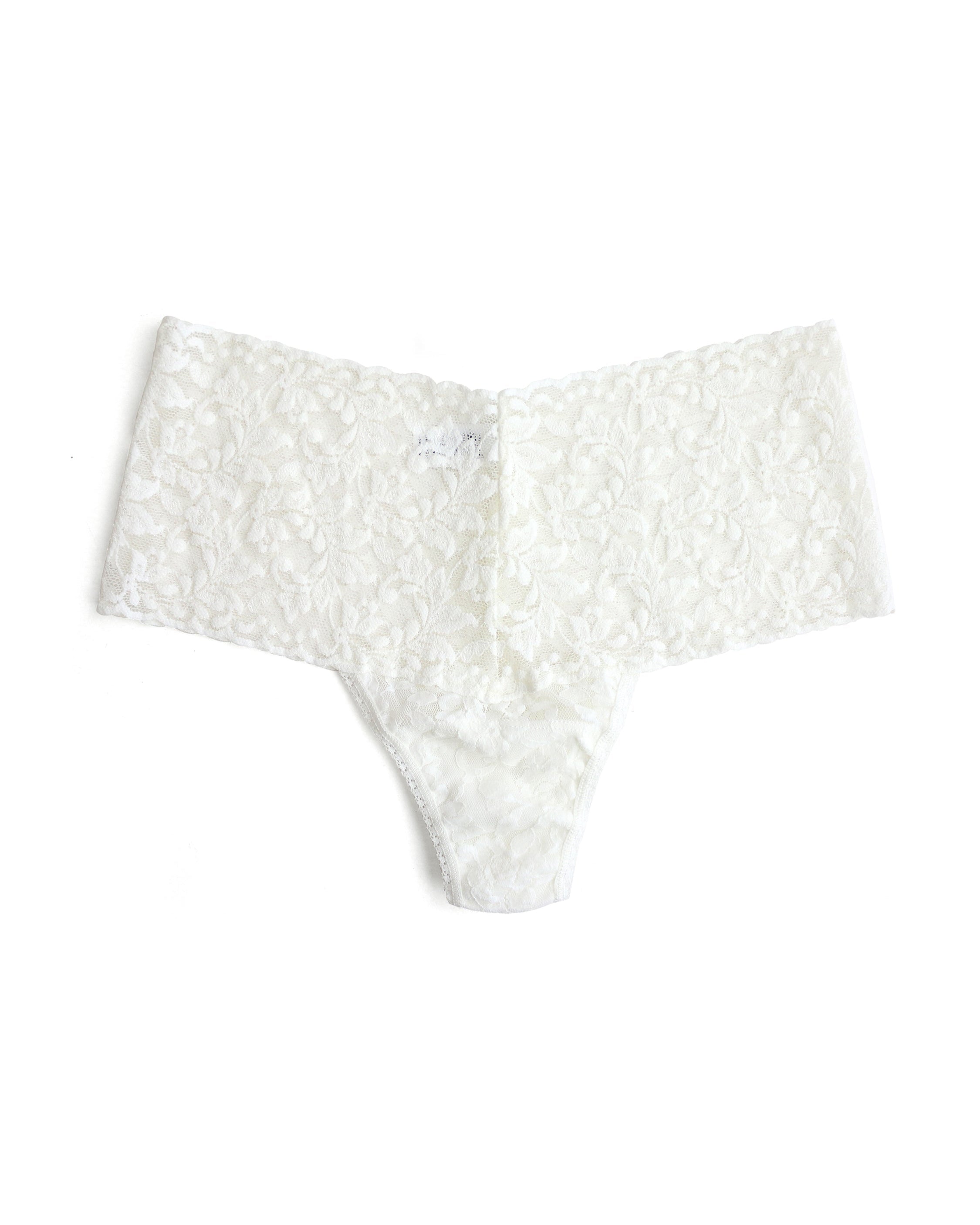 Retro Lace Thong Marshmallow