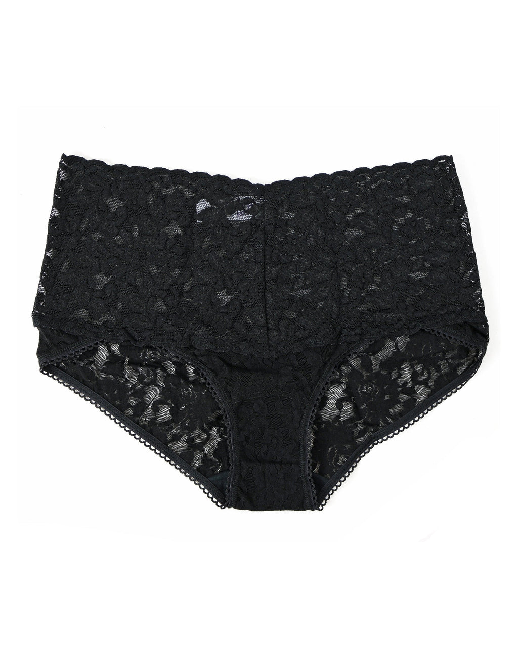 Retro Lace V-Kini Black