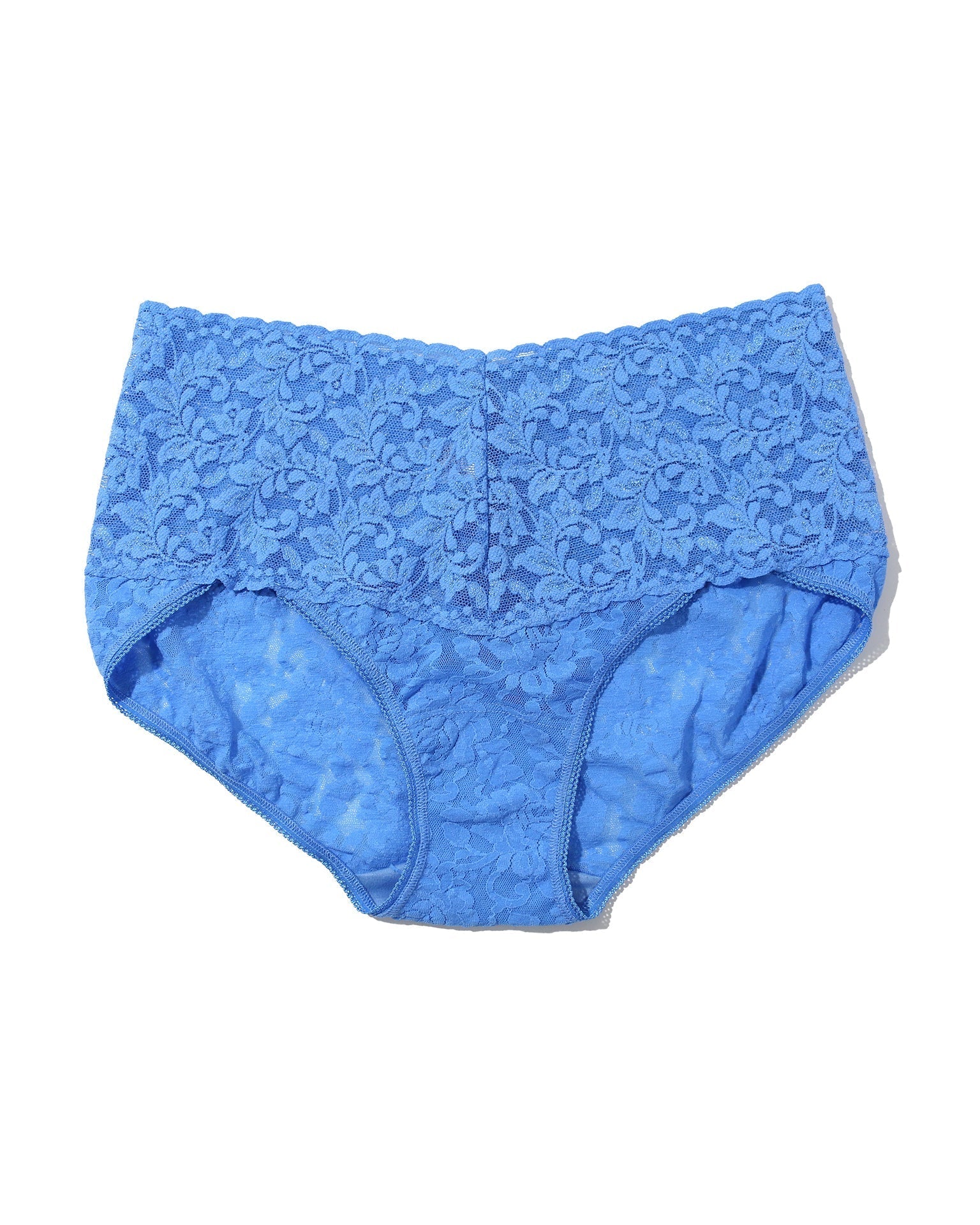 Retro Lace V-Kini Take The Plunge Blue