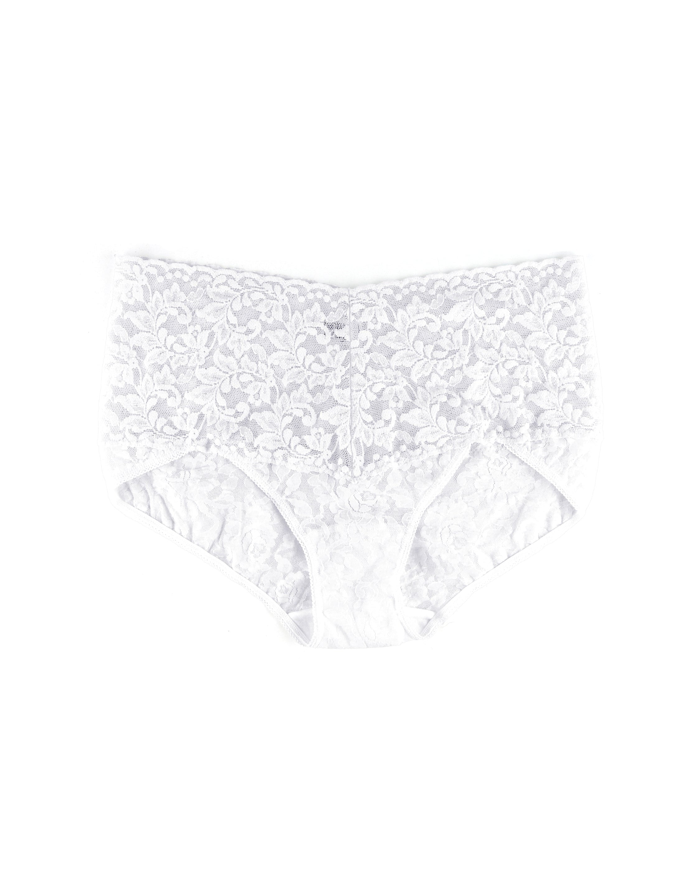 Retro Lace V-Kini White
