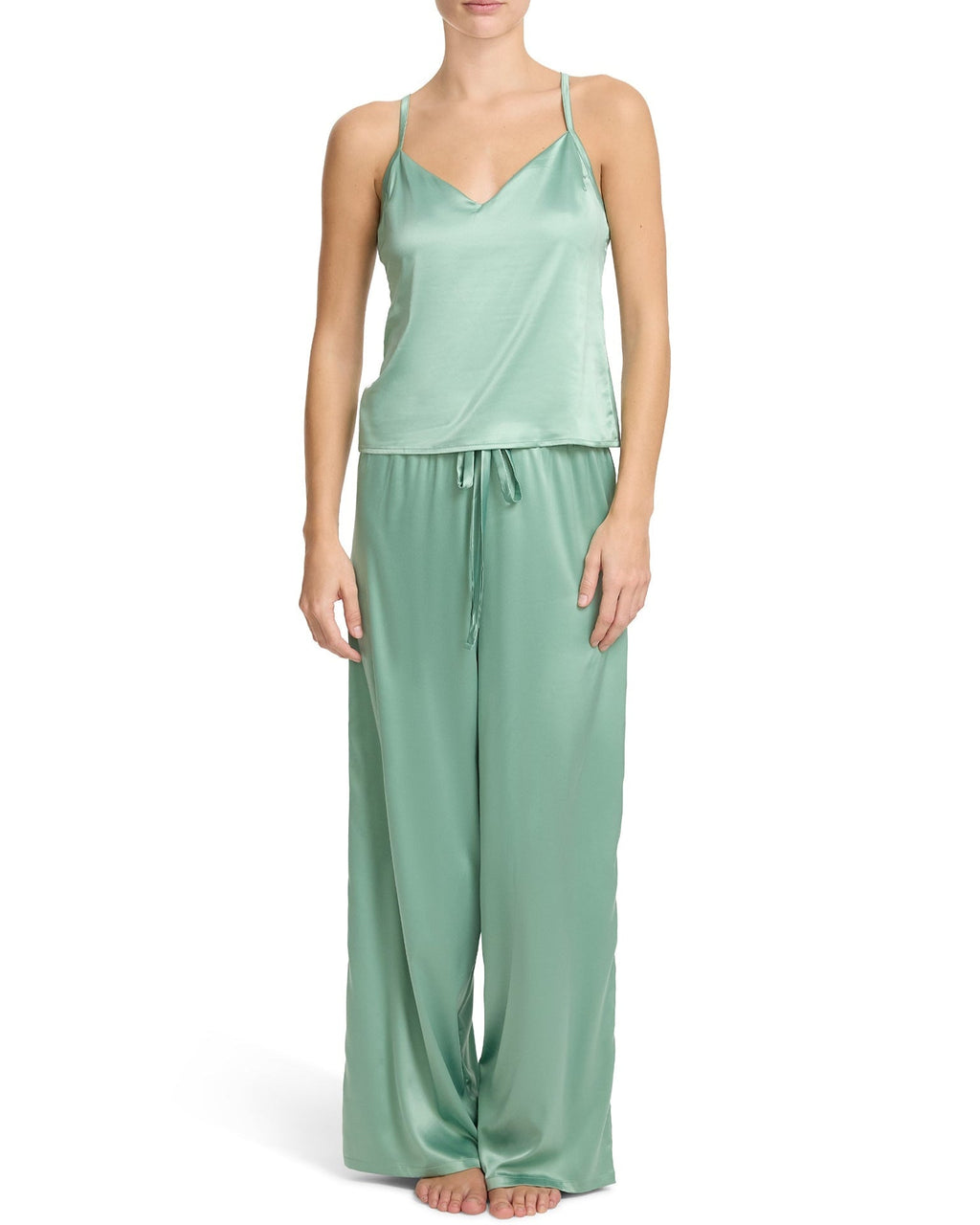 Satin Sleep Cami Green Tea