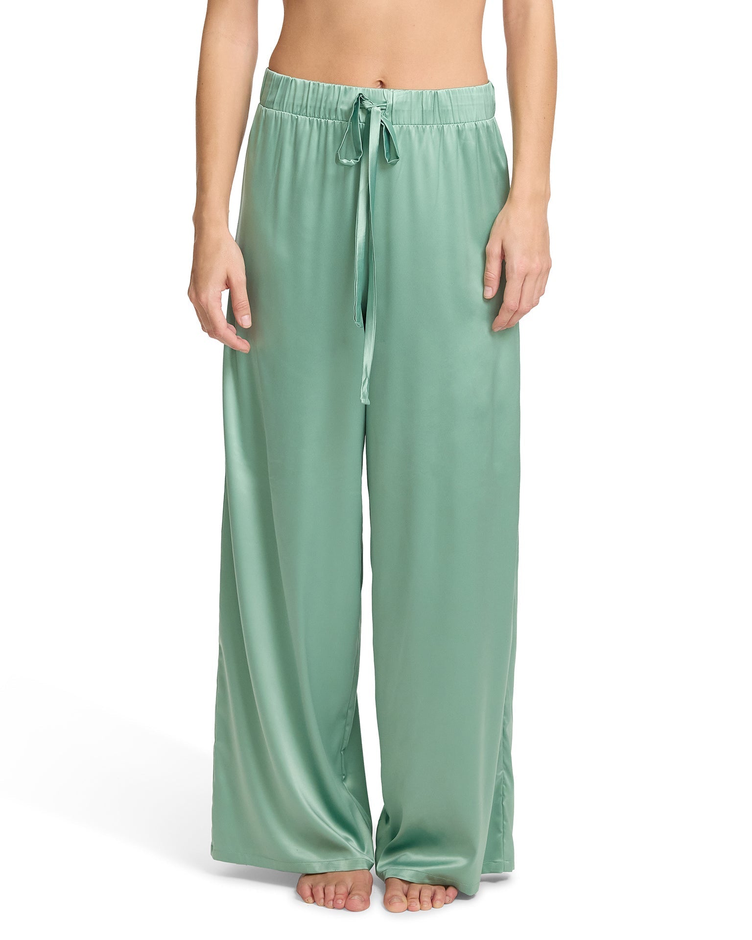 Satin Sleep Pant Green Tea