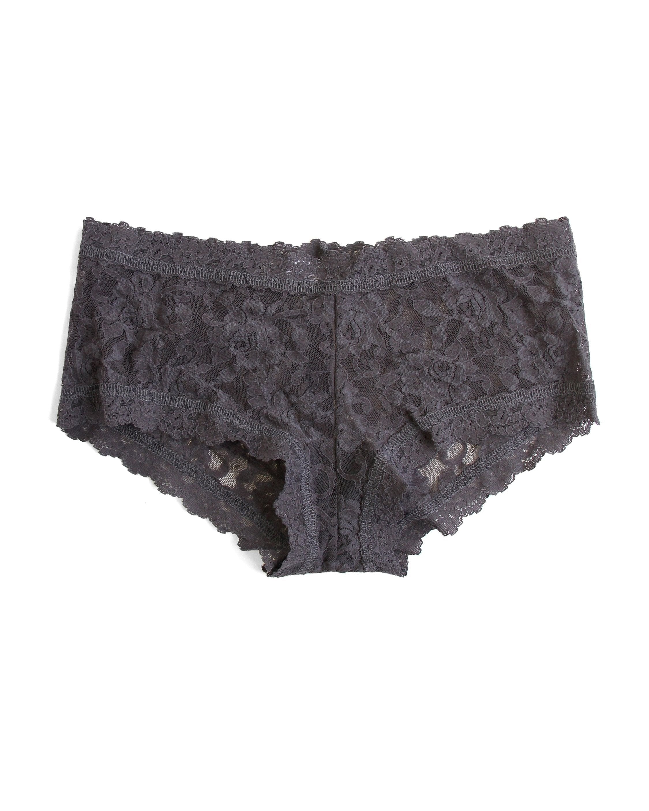 Signature Lace Boyshort Granite Grey