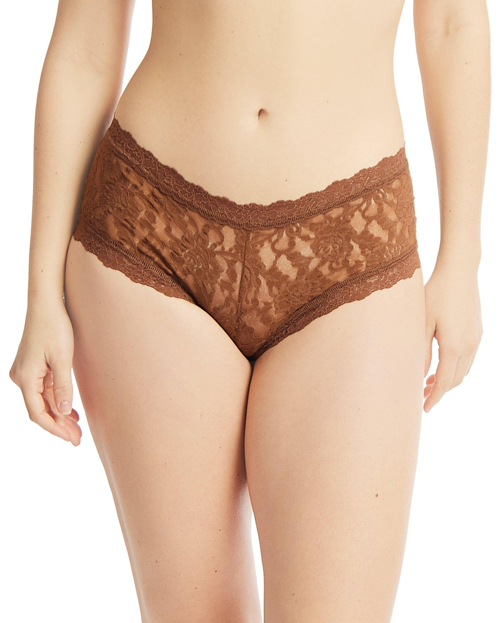 Signature Lace Boyshort Macchiato Brown