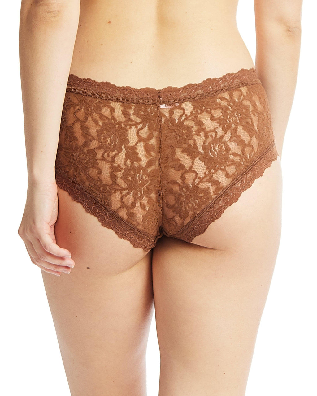 Signature Lace Boyshort Macchiato Brown